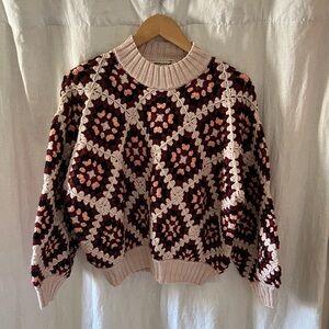 Misha And Puff crochet sweater NWOT